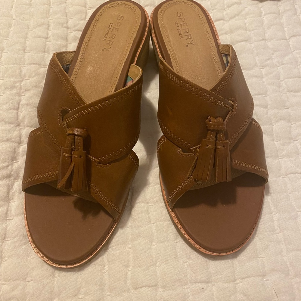Sperry Topsider. Slip on Sandals Sz 8.5